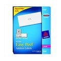 Avery Avery 067678 Easy Peel Paper Rectangle Permanent Self-Adhesive Address Label - White; 1 x 2.62 In. - Pack - 750 67678